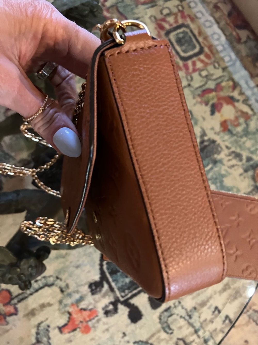 LOUIS VUITTON EMPRIENTE POCHETTE FELICIE BROWN - Picture 5 of 11